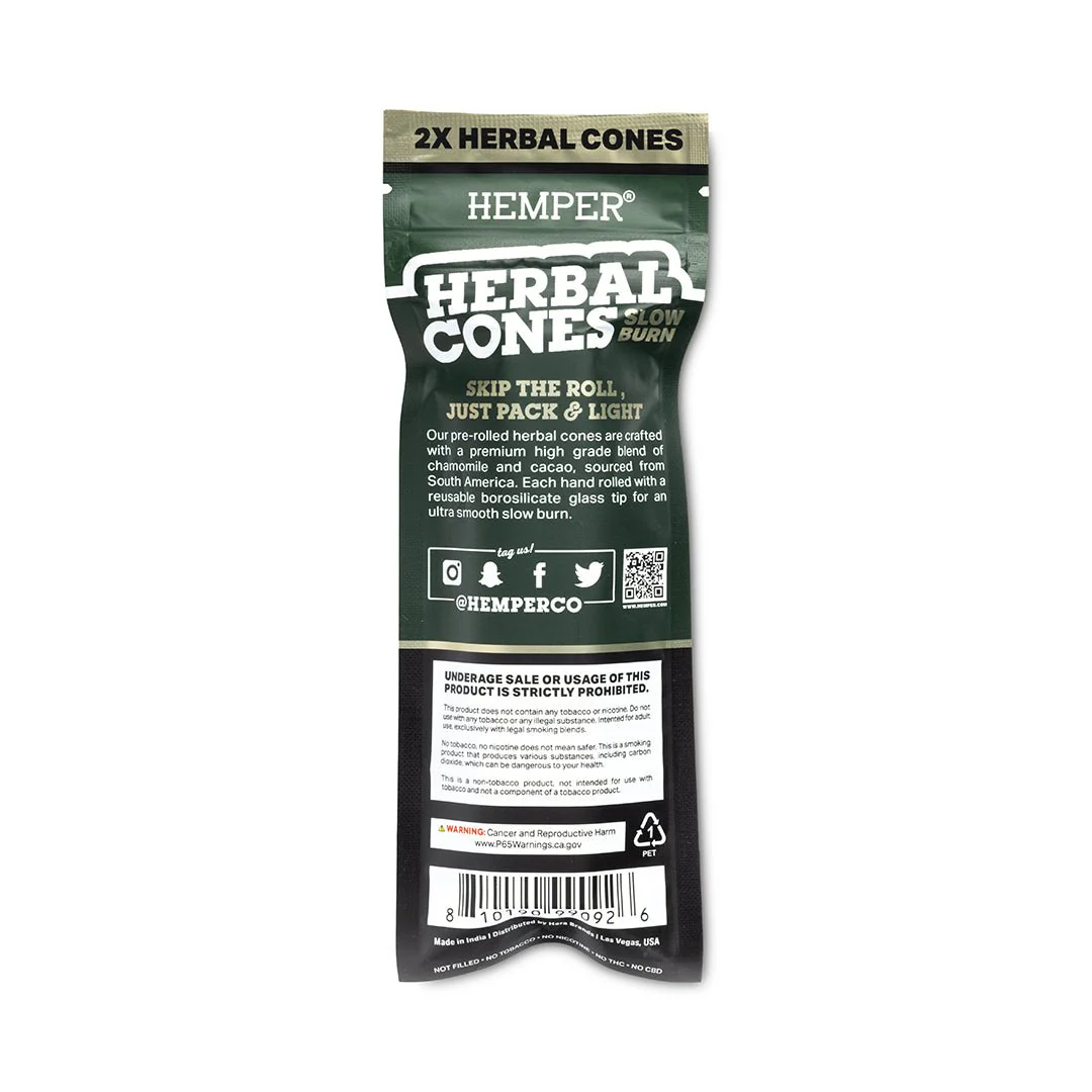 King Size Glass Tipped Herbal Cones - Image 2