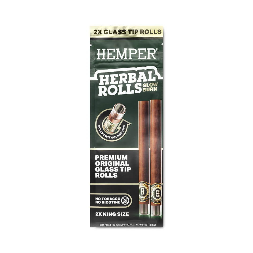 King Size Glass Tipped Herbal Rolls - Image 2