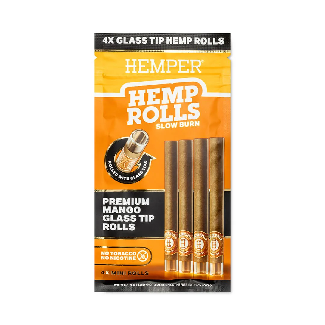 Mini Size Glass Tipped Hemp Rolls - Image 11
